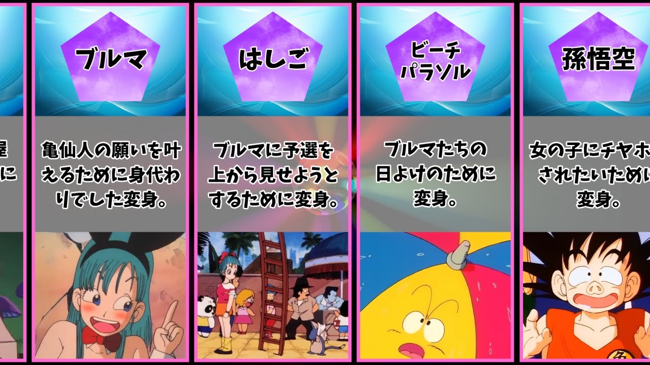 ウーロン 変化 変身 まとめ Youtube