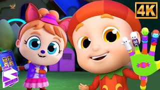 meet monster finger family spooky friendly kids song