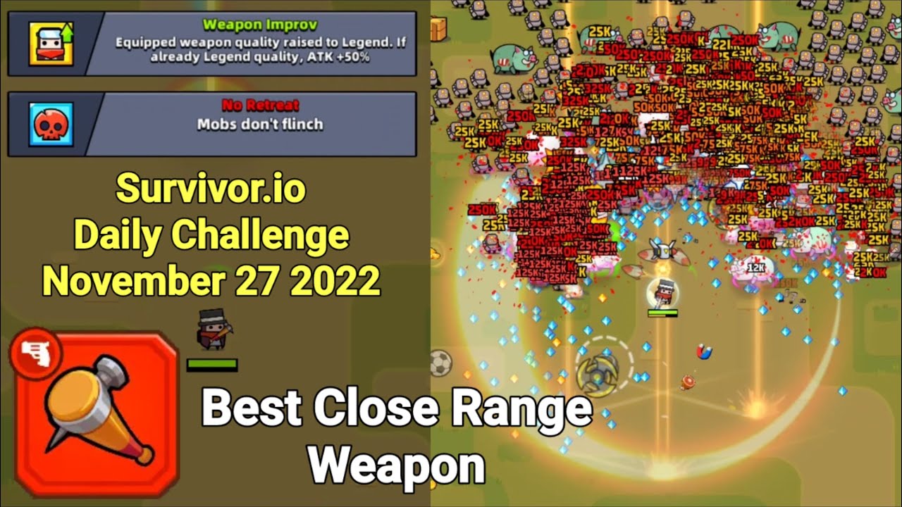 Survivor.io Legendary Baseball Bat Preview YouTube