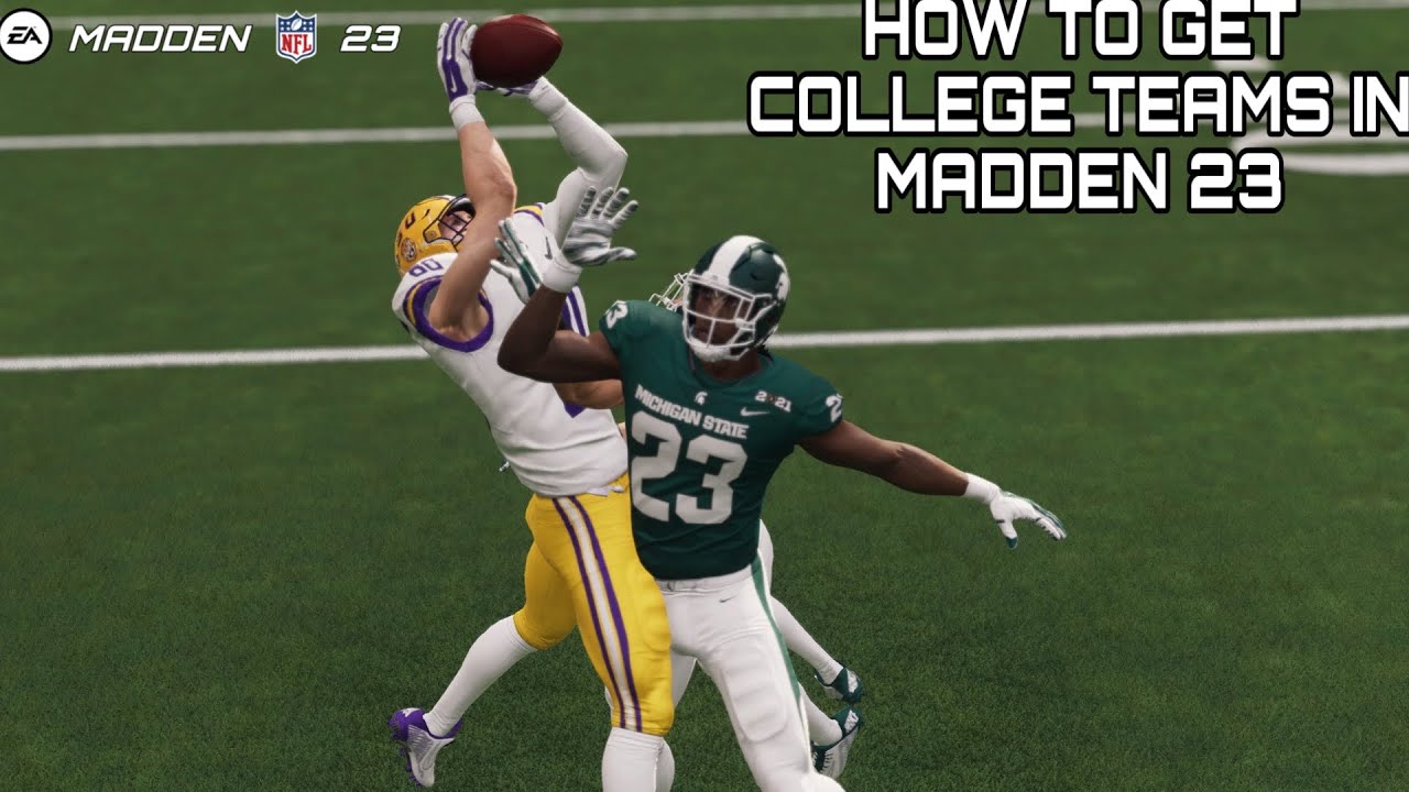 HOW TO GET NCAA 23 IN Madden 23 YouTube