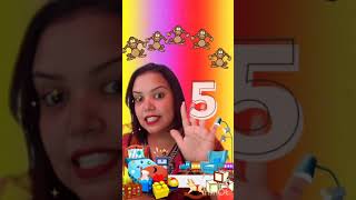 5 Macaquinhos Pulando No Colchão