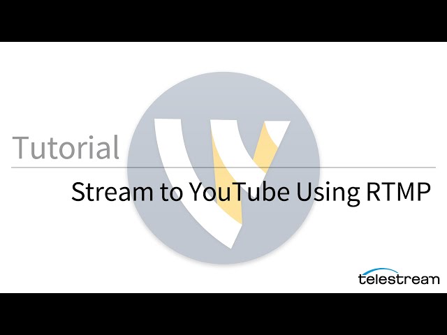 Wirecast Tutorial: Stream To YouTube Using RTMP - YouTube