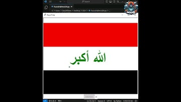 Flag Iraqi with turtle python #python #coding #programming #webdevelopment