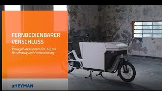 Fernbedienbarer Verschluss im Cargo Bike von Urban Arrow by HEYMAN Manufacturing GmbH 126 views 2 years ago 1 minute, 4 seconds