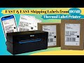 How to Print Shipping Labels from Home using Nelko Thermal Label Printer &amp; Cell Phone