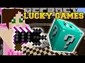 Minecraft: CRAZY BLUE EXPLOSIVE CHALLENGE GAMES - Lucky Block Mod - Modded Mini-Game