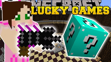 Minecraft: CRAZY BLUE EXPLOSIVE CHALLENGE GAMES - Lucky Block Mod - Modded Mini-Game