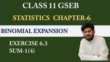 | exercise 6.3 sum 1 (4) | permutation combination | STD 11 statistics chapter 6 gseb stat |