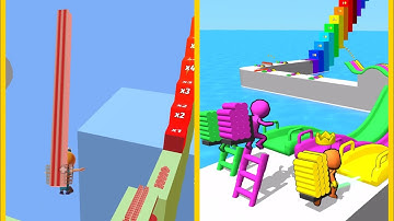 Stair Run Vs Ladder Race: All Levels Gameplay - New Update Android, iOS #1