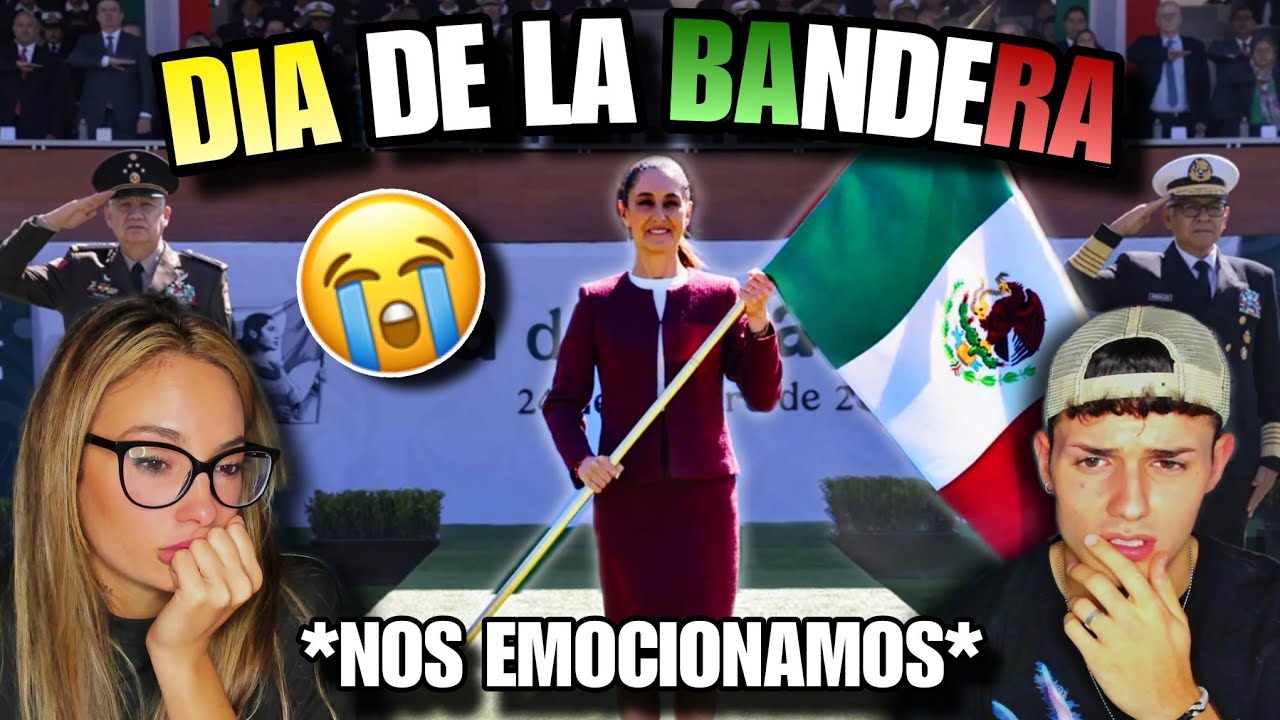 ASÍ se LE QUEBRÓ la VOZ a CLAUDIA SHEINBAUM en EL DÍA DE LA BANDERA de MÉXICO🇲🇽😭 *REACCIÓN*