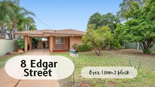 8 Edgar Street – -Endless Potential on a 1,103m² Block – Subdivide or Build Your Dream Shed