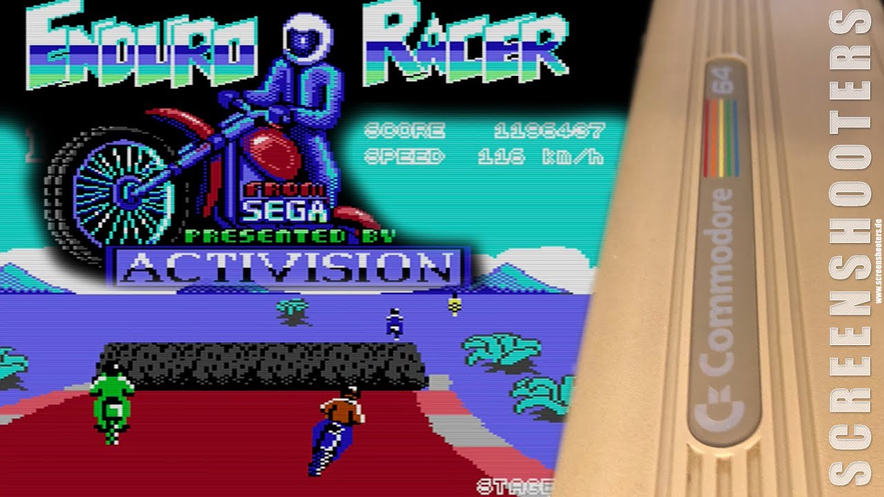[ Flashback ] Enduro Racer - Commodore 64 (1987) - YouTube