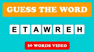 Scrambled Words Challenge #57