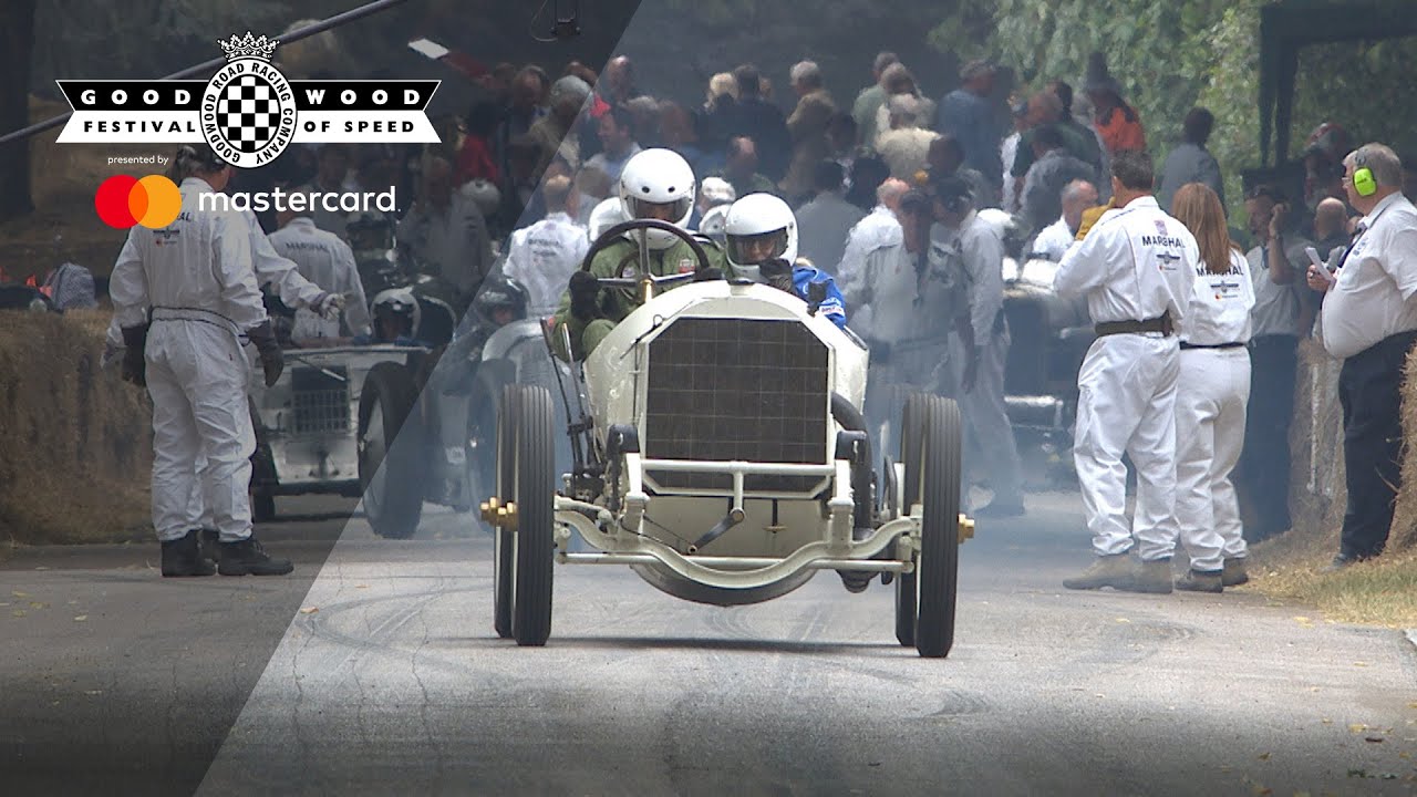 【If】 110 year-old Mercedes Grand Prix tackles FOS hill - YouTube