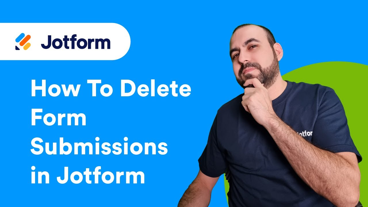 How to Delete Form Submissions in Jotform - YouTube