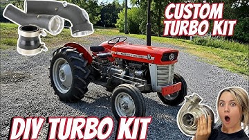 Building a Custom TURBO KIT for Tractor | Installing a Turbo on Naturally Aspirated Diesel Engine