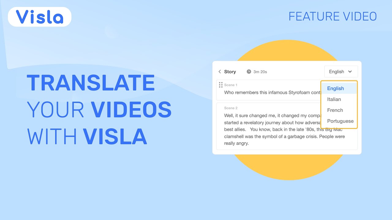 Translate Your Videos in Seconds with Visla’s Video Translator
