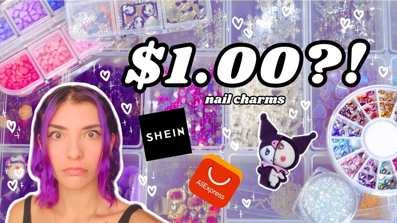 ♡🥀 shein & aliexpress nail charm haul 🥀♡