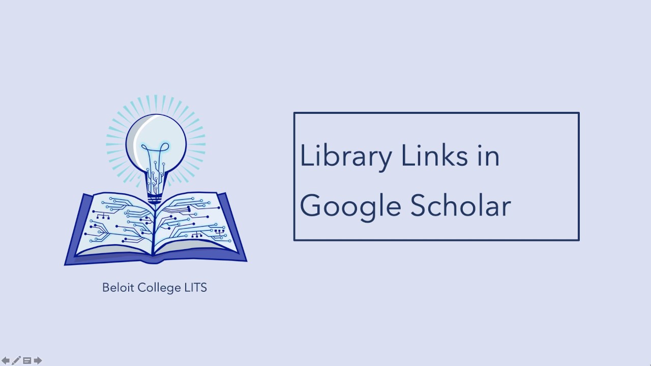 Link the Library Catalog to Google Scholar - YouTube