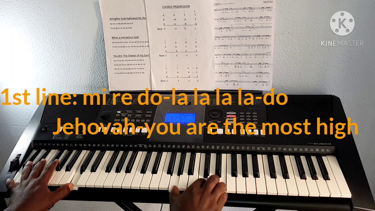 How to play Jehovah,Melody & Chords YouTube