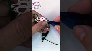 One-Color Split Chain Trick #FairyLacefromElena #Shorts #Handmade #TattingTutorial #SplitChain