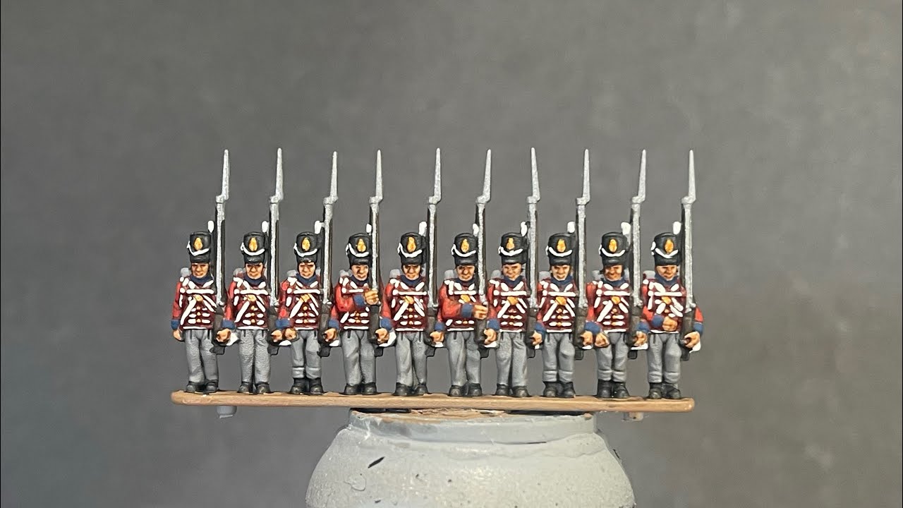 Painting Epic scale Waterloo British Infantry