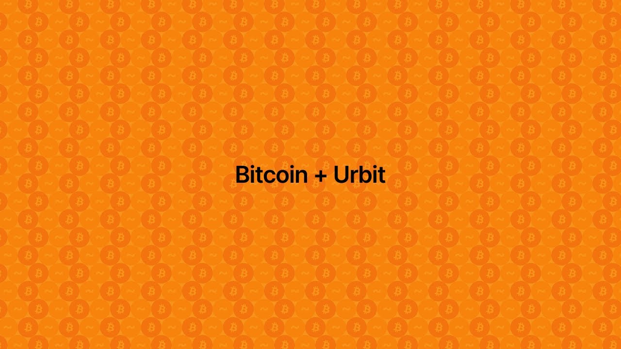 Urbit + Bitcoin Wallet Launch Event