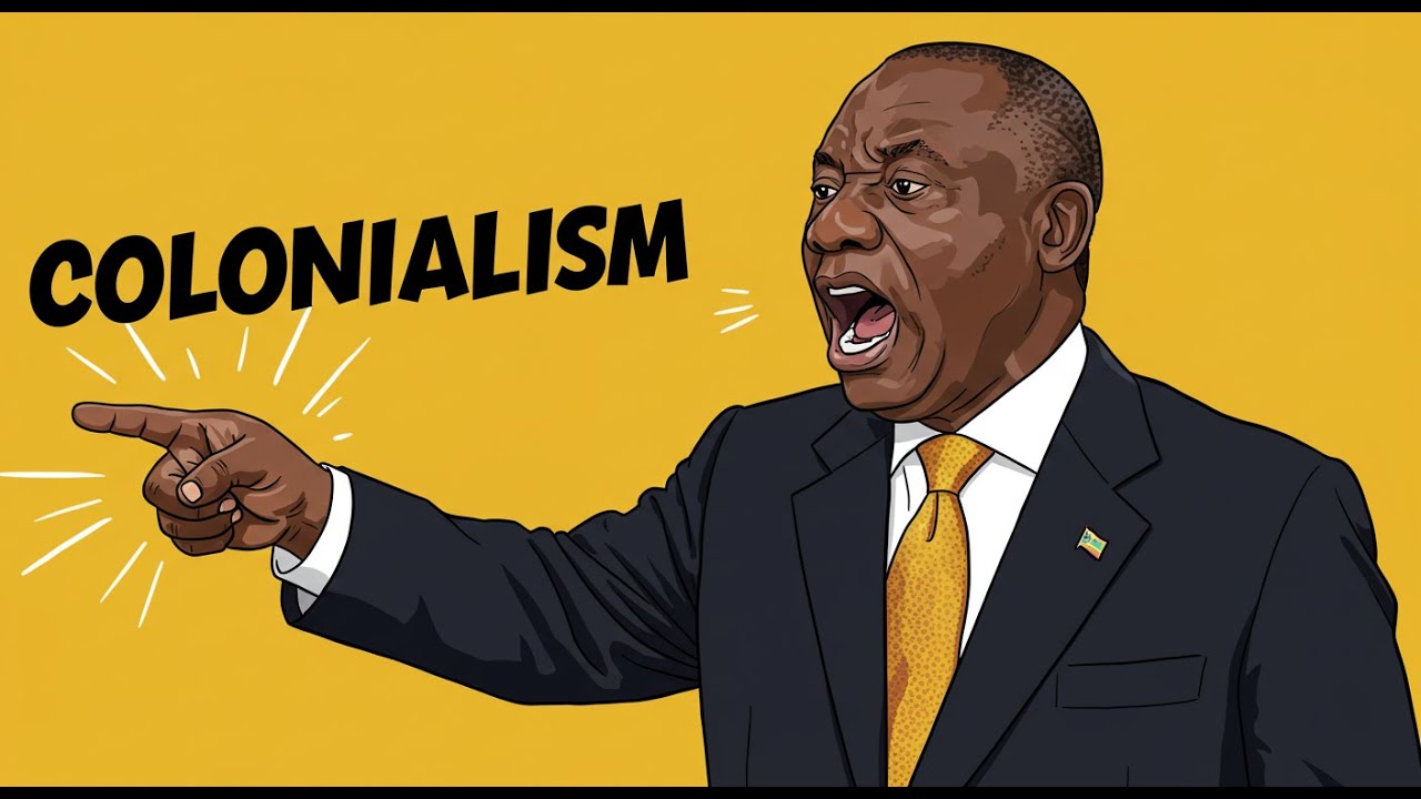 Colonists owe South Africa money. Ramaphosa using the colonist card again.