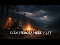 You’re Safe to Rest, Shelter by the Campfire During the Storm | Fantasy Deep Sleep Music (10 Hours)
