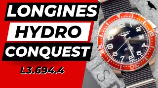 LONGINES HYDRO CONQUEST 39 Watch review| L3.694.4 Automatic Versatile Diver