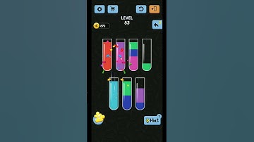 Water Color Sort Level 83 Walkthrough Solution iOS/Android | user help | #watercolor#shorts#level83