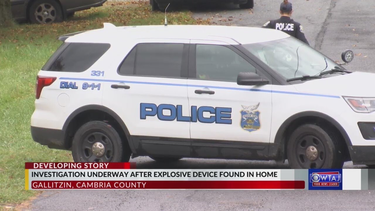 DA Gallitzin man charged after police find homemade explosive YouTube