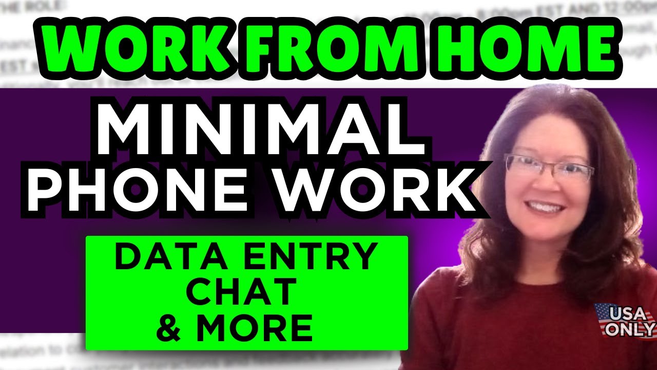 5 MINIMAL PHONE Work From Home Jobs (Plus A Job That Will TRAIN YOU)