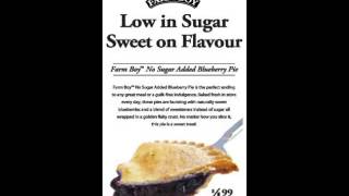 Farm Boy Commercial No Sugar Added Blueberry Pie