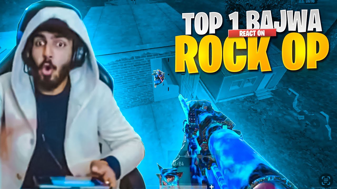 WAW😱 TOP 1 BAJWA REACT ON MY SNIPING 😈 I PAD M2  4 th GAMEPLAY/ PUBGMOBILE / rock op