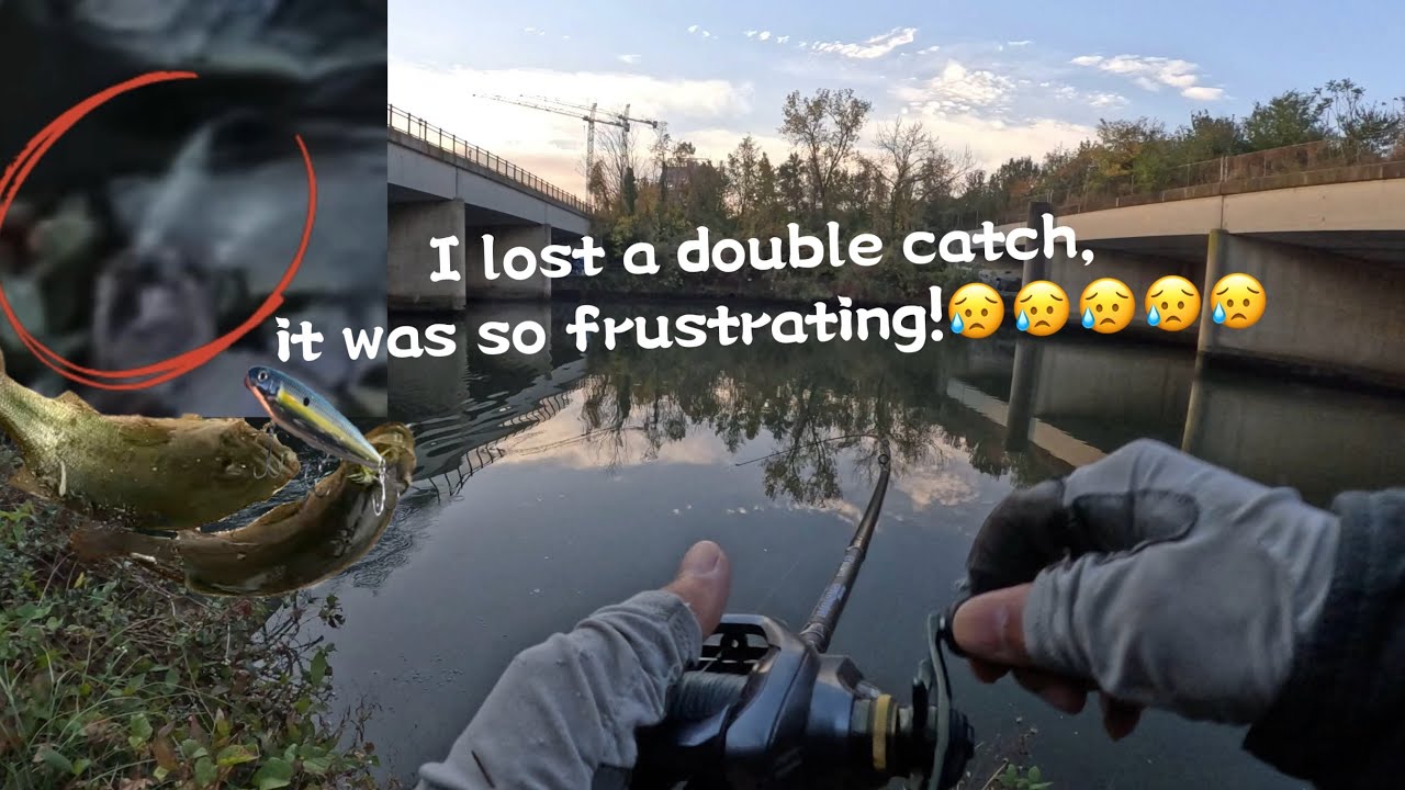 I lost a double catch, it was so frustrating!😢😢😢😢😢｜Four Mile Run Bass Fishing