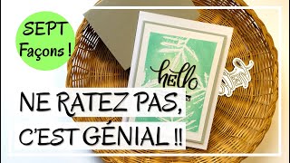 Je teste la STAMPING FOAM ! Plein de façons de l'utiliser !! DIY tuto carterie scrap