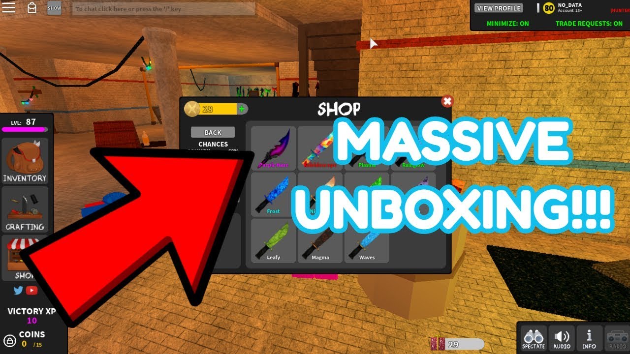 Insane Unboxing Getting The Purple Haze Knife Roblox Mmx Youtube - insane unboxing getting the purple haze knife roblox mmx