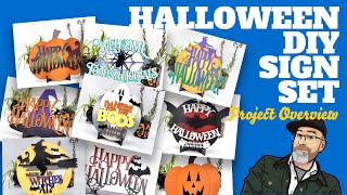 Project Overview: Laser Cut Your Own Halloween DIY Sign Set