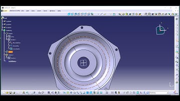RIM HUB - CATIA V5 R20 | Part design | Surfacing | Assembly |Rendering | KEY SHOT | Body in set