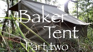 Baker Campfire Canvas Tent Build,  Part Two.