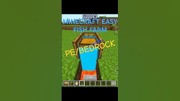 Best Fish Farm in Minecraft 1.21 🤩 (BEDROCK/MCPE) #shorts