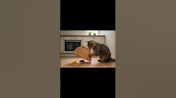 Shocking!The cat goes tactical! やばすぎ!猫が戦術モードに突入! #shorts #tabbycat #trap #shortsfeed #shorts