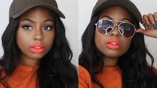 ORANGE LIPS WINGED LINER | SPRING MAKEUP | MISSDARCEI