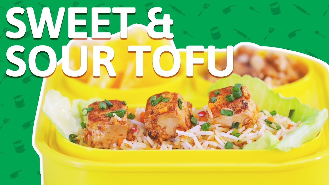 Sweet and Sour Tofu Fried Rice - Pan Fried Tofu With Burnt Garlic Rice - Tofu Recipe for kids | India Food Network