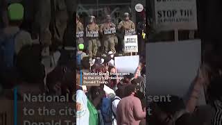 Los Angeles anti-ICE protests continued for a fourth night