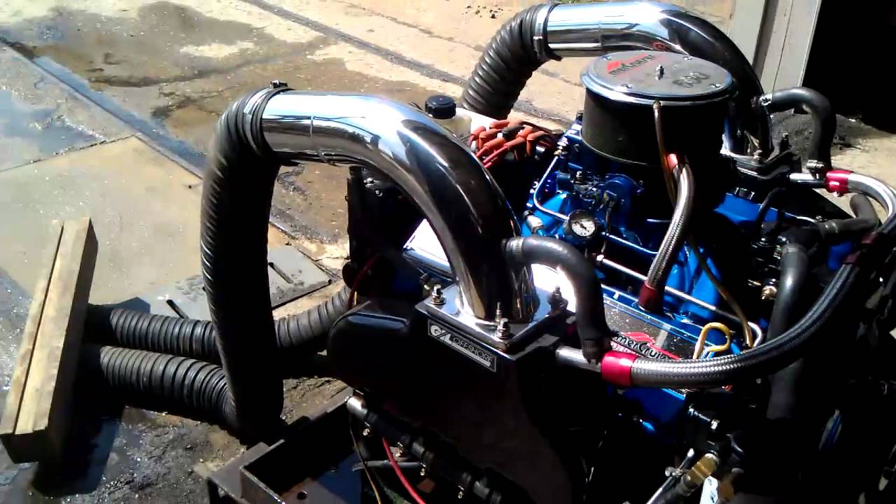 502 cu in 500hp marine engine - YouTube