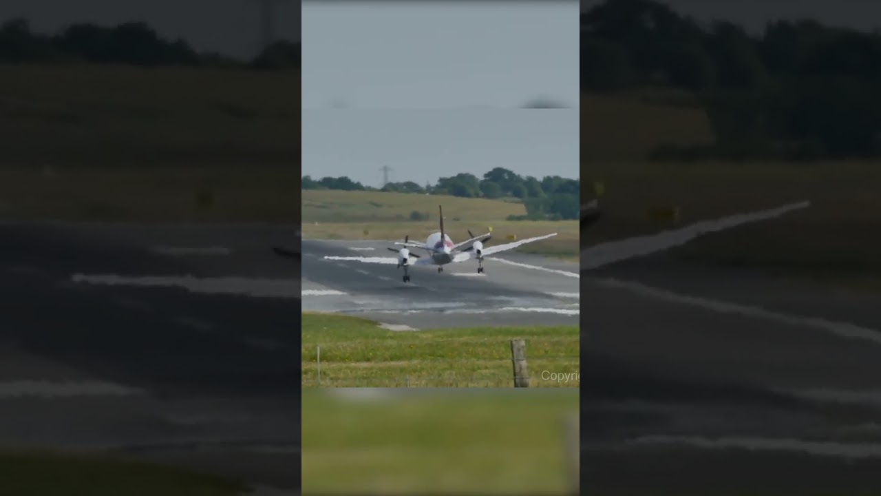 INCREDIBLE! Windy Landing and amazing pilot skills