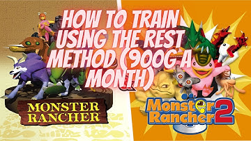 Monster Rancher 2 DX How to train using the Rest Method only 900 a month