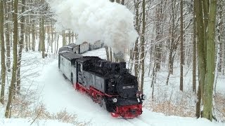 Rasender Roland im Winter 2013 mit 99 1784 Insel Rügen Rügensche Bäderbahn RüBB RüKB VIIK